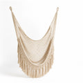 Cotton Canvas Hammock with Macrame Tassels and Storage Bag