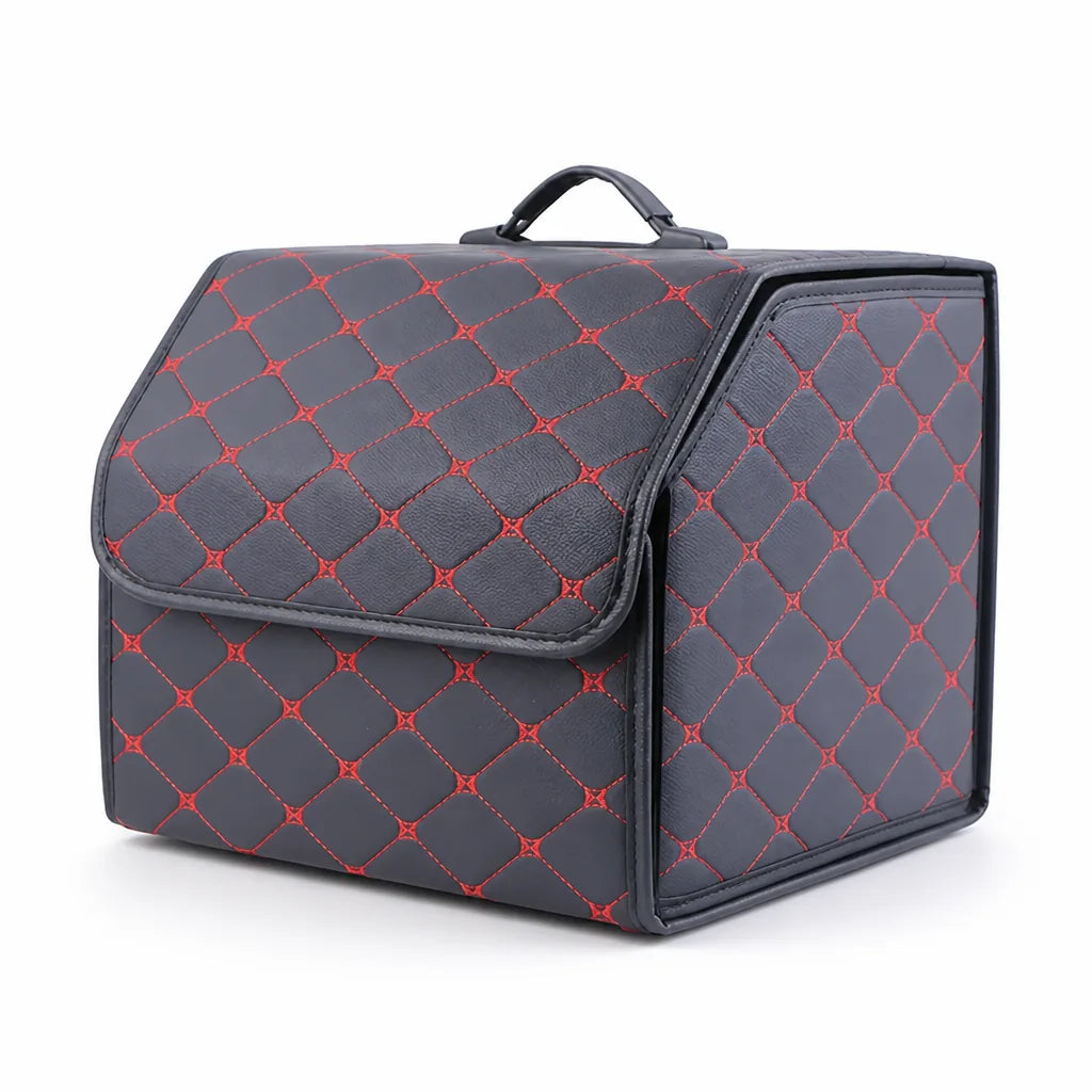 Foldable Car Trunk Organizer with Multiple Compartments