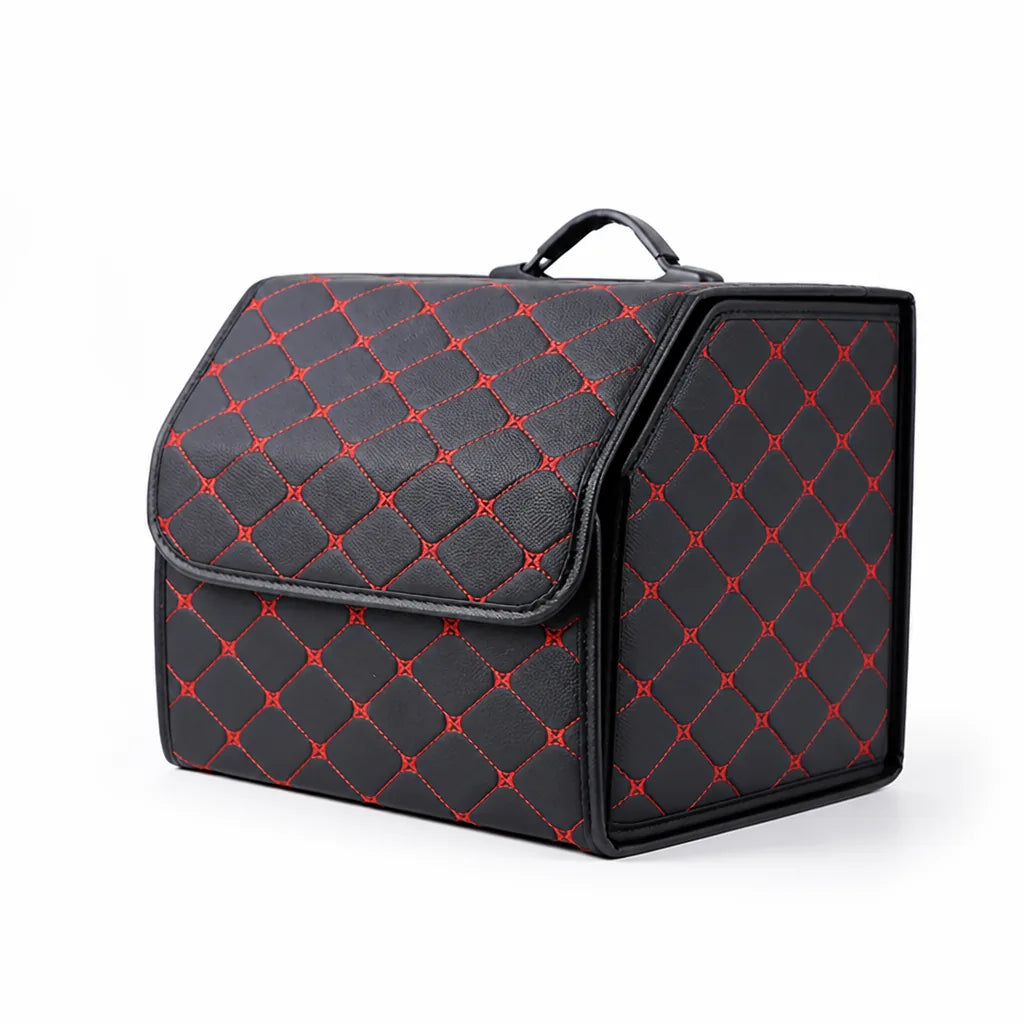 Foldable Car Trunk Organizer with Multiple Compartments