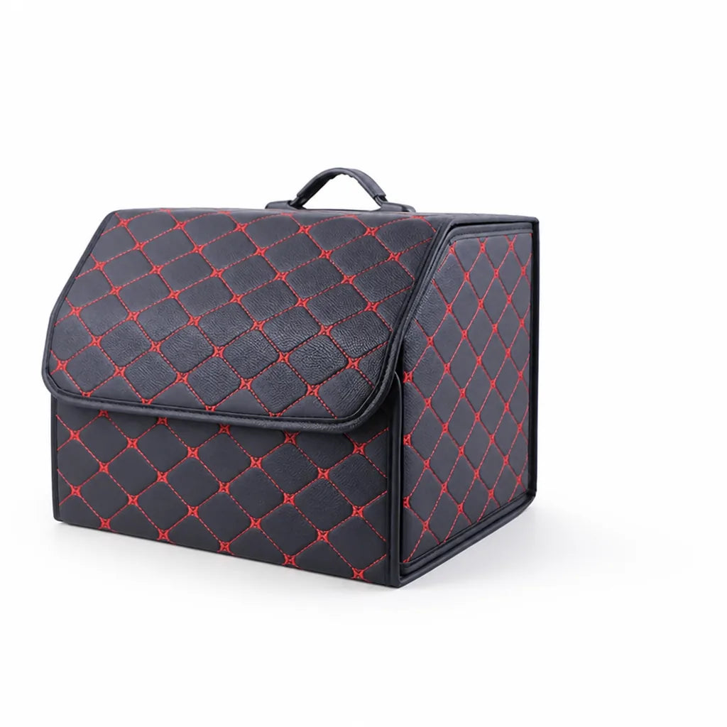 Foldable Car Trunk Organizer with Multiple Compartments