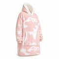 Large Hood, Spacious Front Pockets Hooded Blanket