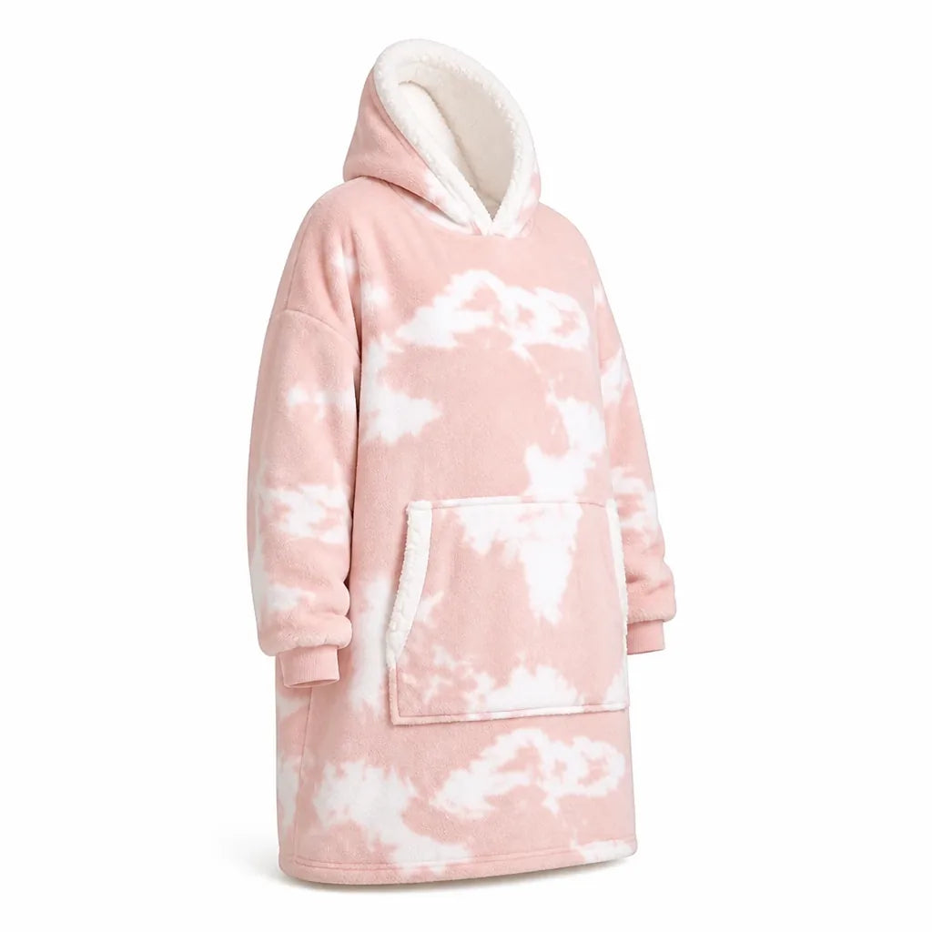 Large Hood, Spacious Front Pockets Hooded Blanket