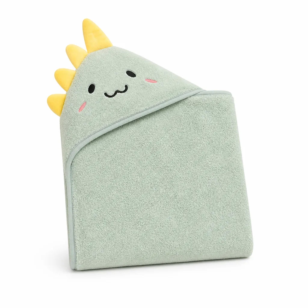Machine Washable Hooded Animal-Design Bath Cape (80 x 80 cm)