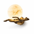 Marble-Look Metal Wall Light With Integrated LED