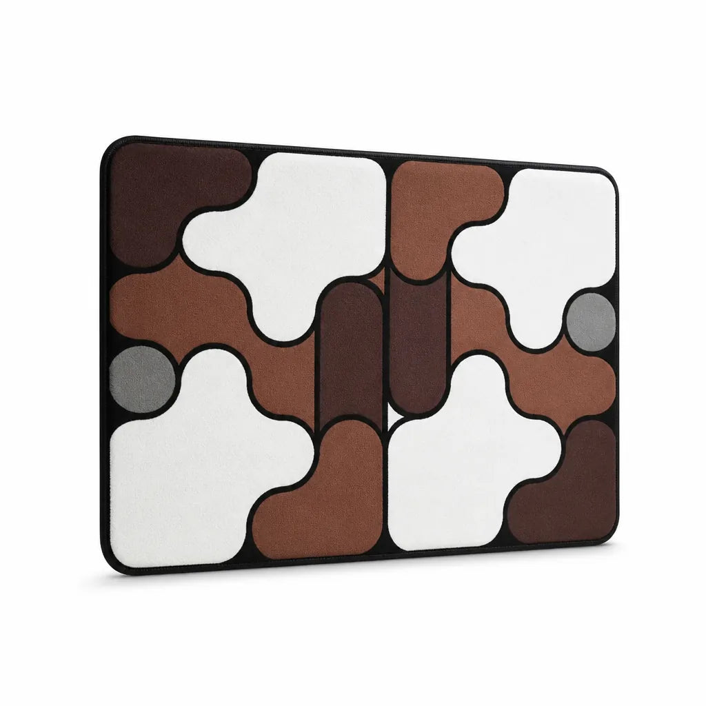 Padded Knitted Polyester Bath Mat with Rubber Backing (40 x 60 cm)