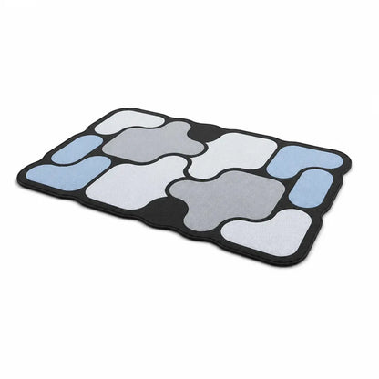 Padded Knitted Polyester Bath Mat with Rubber Backing (40 x 60 cm)