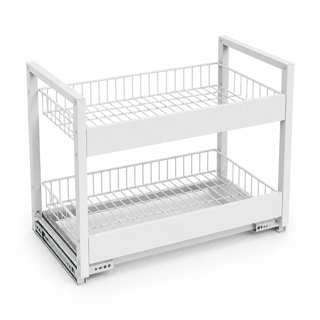 Painted Rust-Resistant Pull-Out Kitchen Cabinet Organizer