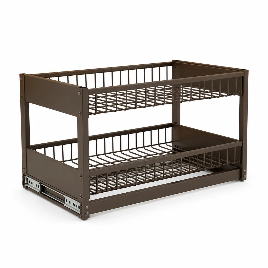 Painted Rust-Resistant Pull-Out Kitchen Cabinet Organizer