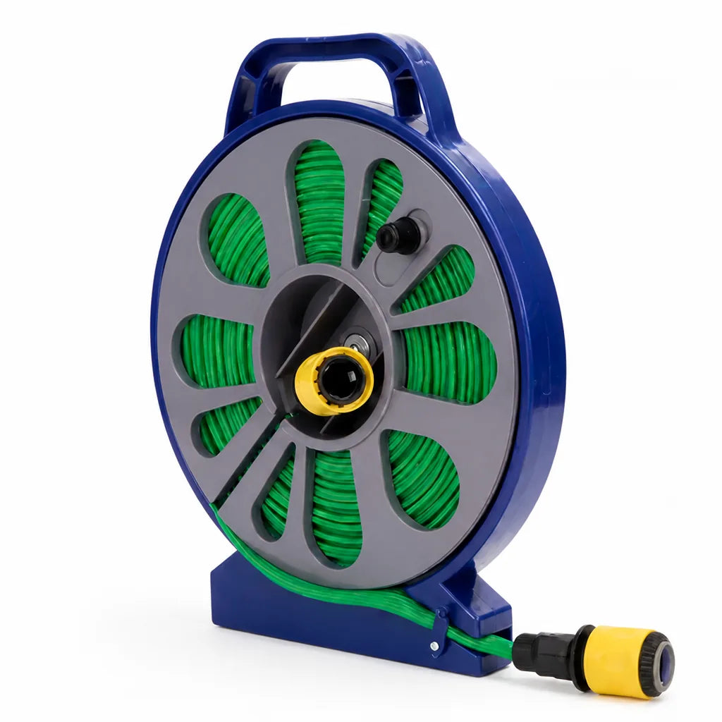 Portable Quick-Connect Garden Hose Reel (49 Ft)