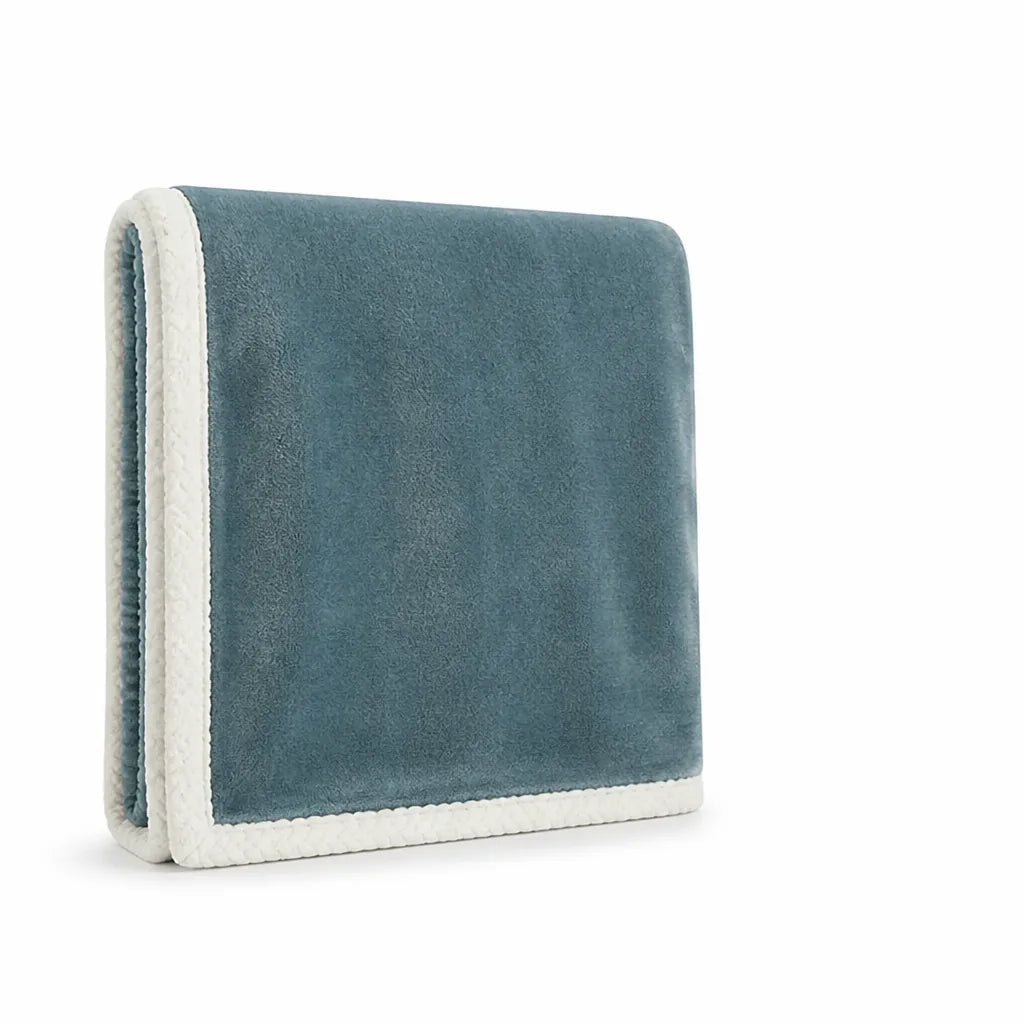 Reversible Smooth And Textured Winter Blanket (Machine Washable)