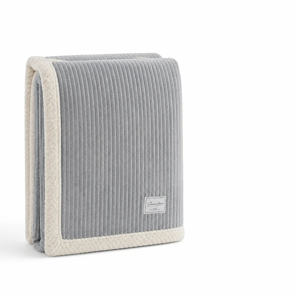 Reversible Smooth And Textured Winter Blanket (Machine Washable)