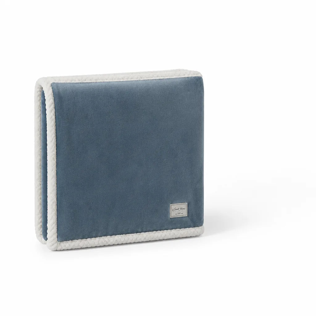 Reversible Smooth And Textured Winter Blanket (Machine Washable)