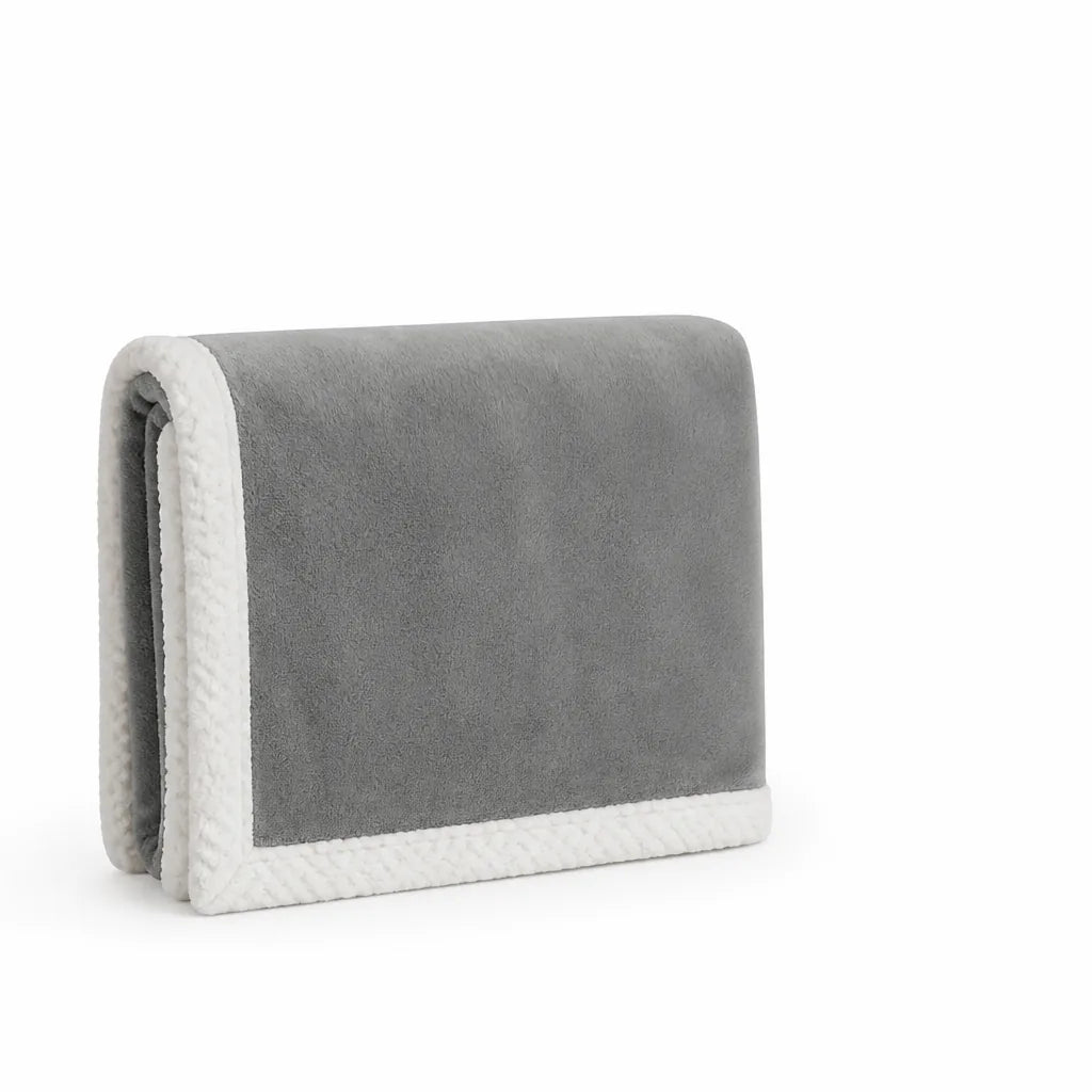 Reversible Smooth And Textured Winter Blanket (Machine Washable)