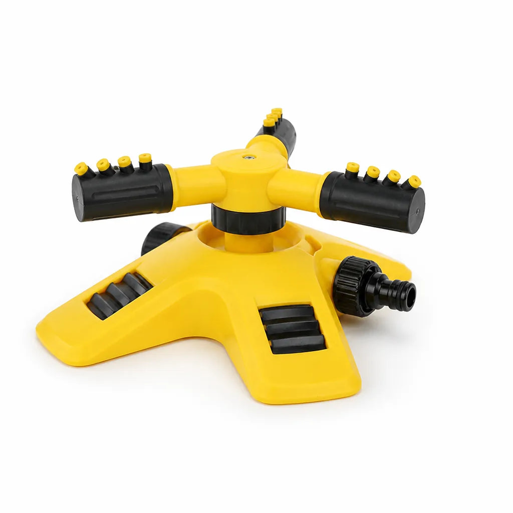 Rotating Lawn Sprinkler with Pass-Through Connection (3-Arm)