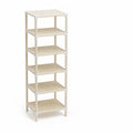 Space-Saving Metal Frame Shoe Rack (Fabric Shelves)
